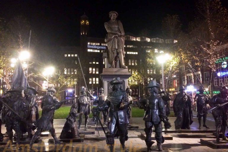 Rembrandt Square in Amsterdam